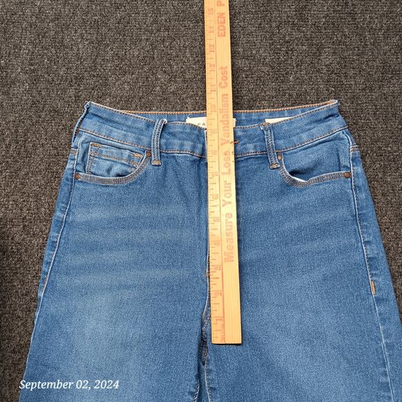 Pacsun Jeans Women‎ 25 Short Blue Super High Rise Skinniest Stretch Pants - Picture 9 of 12